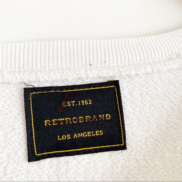 Free People X Retro Brand Raised by waves crew sweatshirt - Picture 7 of 10